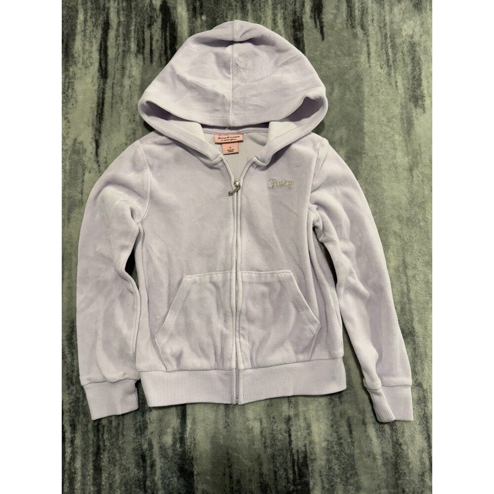 Y2k Juicy Couture Full Zip Pink Hoodie Girls Size 6  Sweatshirt Vintage